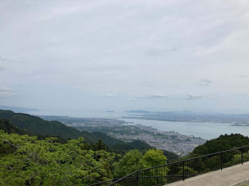 ケーブル延暦寺駅から見える琵琶湖